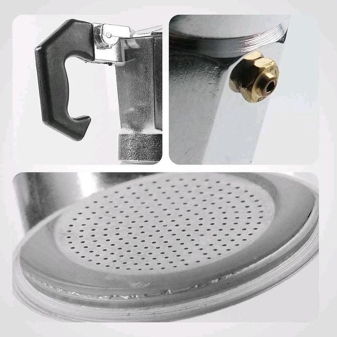 Moka Pot Espresso Coffee Maker Teko Kopi Espresso Coffee Maker Moka Pot Stovetop Filter