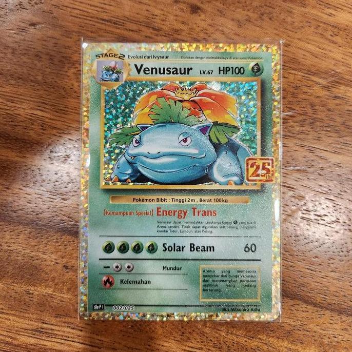 pokemon tcg venusaur 25th 002/025