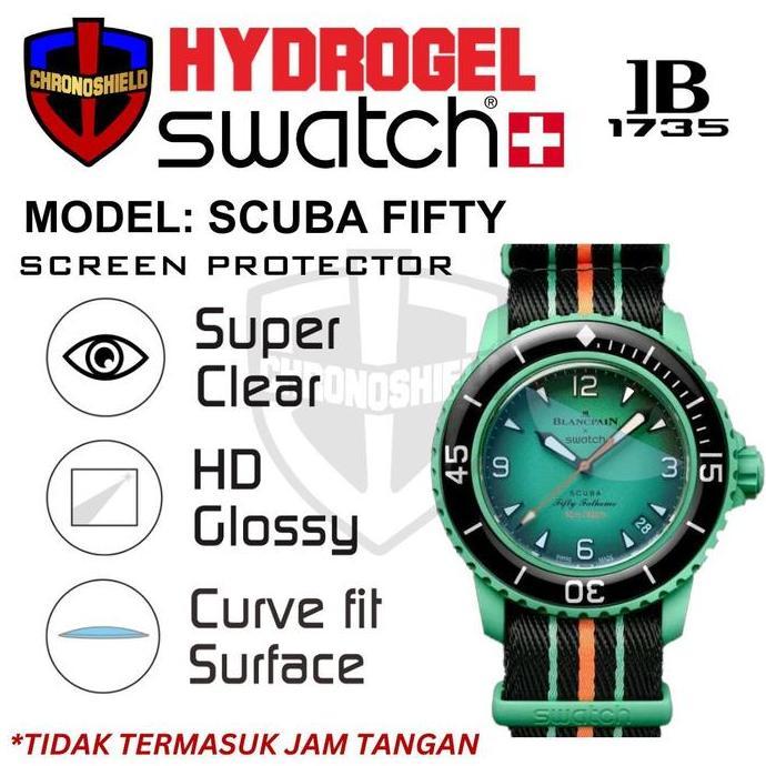 Anti Gores Jam Tangan SWATCH x BLANCPAIN Scuba Fifty Fathoms Hydrogel