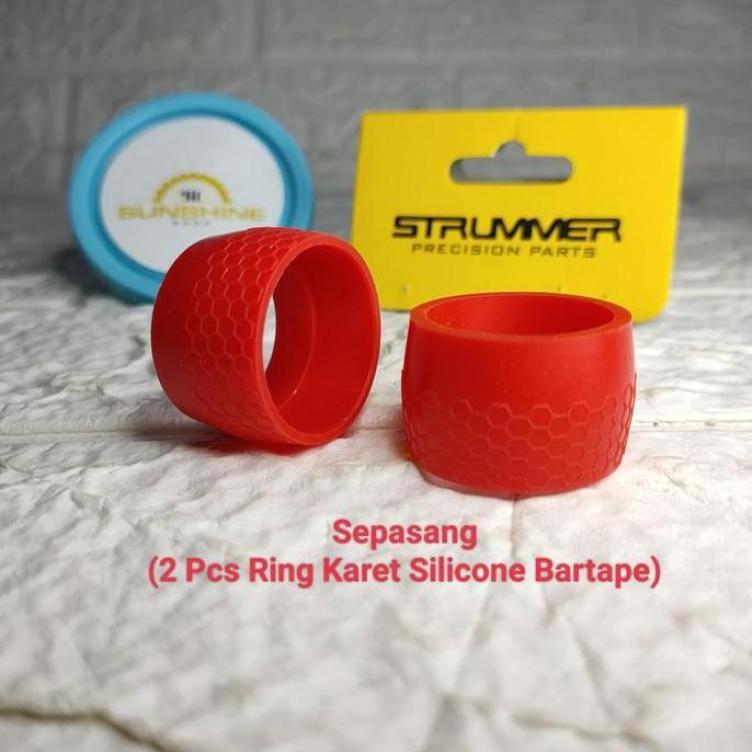 Ring Karet Silicone Bartape STRUMMER Bar Tape Stang Dropbar Sepeda Balap Roadbike Gravel Jumlah 2 Bj