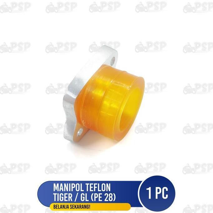 java.smart - Manipol Teflon Tiger PE 28 - Manifold Teplon Intake Karbu PE 28 PNP Honda CB GL Megapro