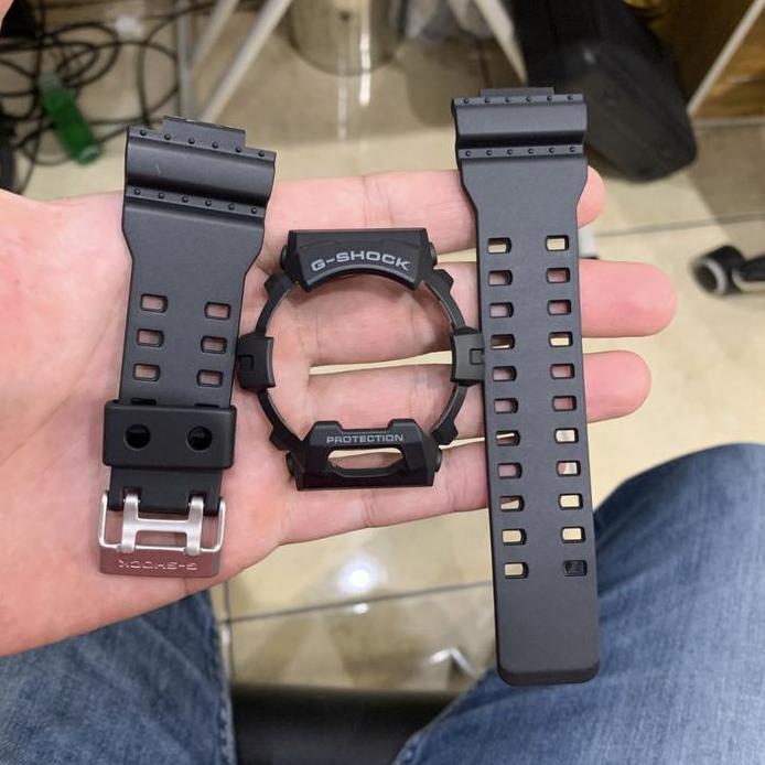 BNB Band Bezel CASIO GSHOCK G 8900 GR 8900 GWX 8900 HITAM ORIGINAL Tulisan Abu Buckle Silver
