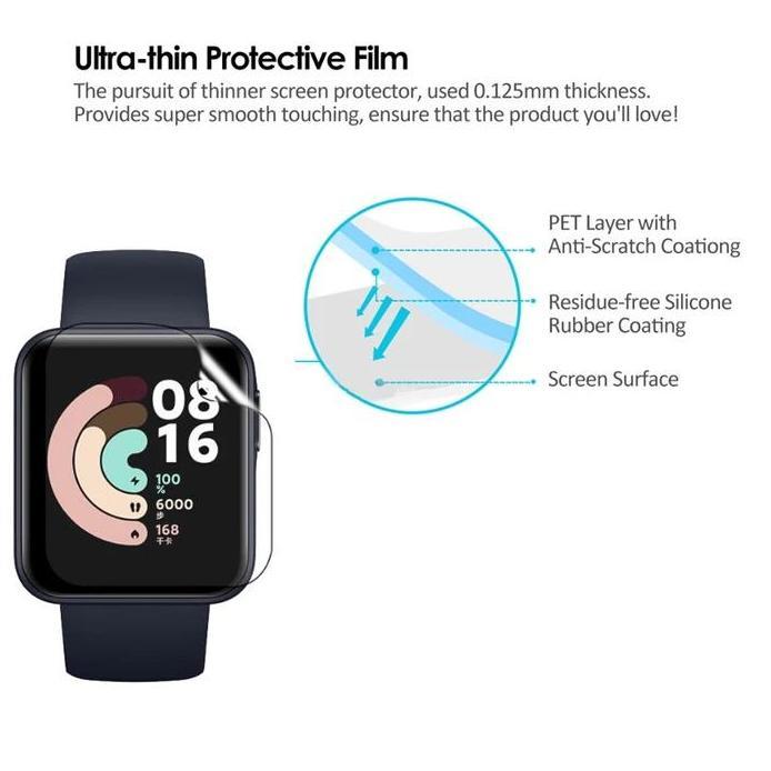 HYBRID SCREEN PROTECTOR FOR XIAOMI MI WATCH LITE  - xiaomi redmi watch lite