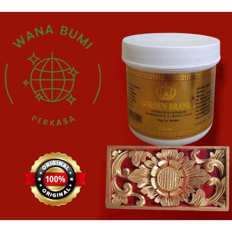 Cat Prada Emas | Prada Inggris | Golden Brand | Cat Water Based