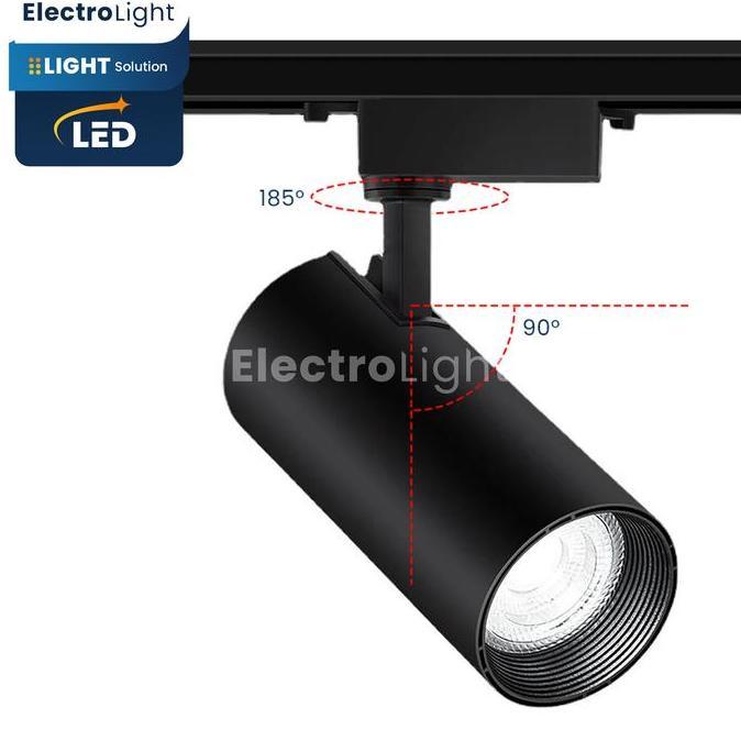 Lampu sorot rell LED 10watt 20watt tracklight aluminium spotlight