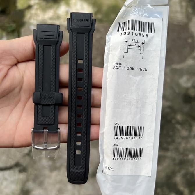 Strap tali jam tangan casio original AQF-100W 7B band AQF 100W