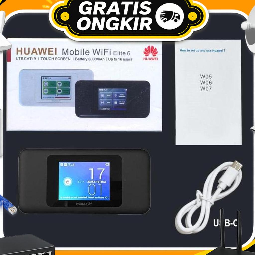 Huawei Elite 6 Mifi 4G Modem Wifi Mobile Portable Cat19 W06 Wimax 2