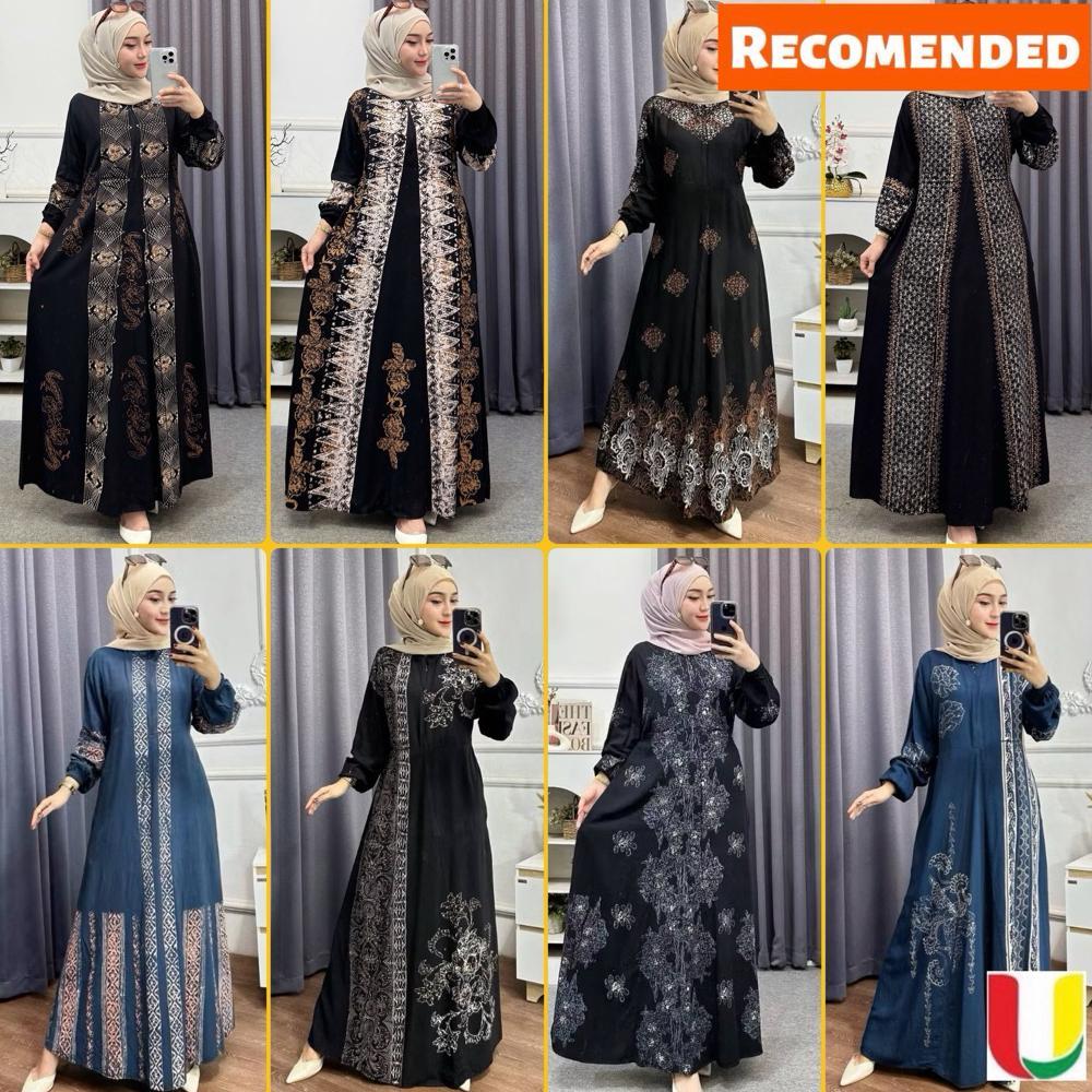 Mulus Batik Usman - Terbaru Gamis Rayon Premium | Gamis Twill Ori Pekalongan | Gamis Busui Jumbo Das
