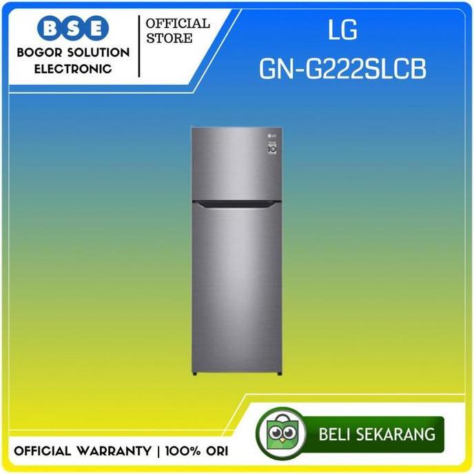 Kulkas LG 2 Pintu 225 Liter LG GN-G222SLCB Kulkas 2 Door LG GNG222SLCB
