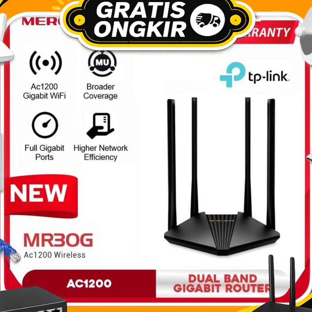 Mercusys Mr30G Wireless Ac1200 Dual Band Gigabit Router