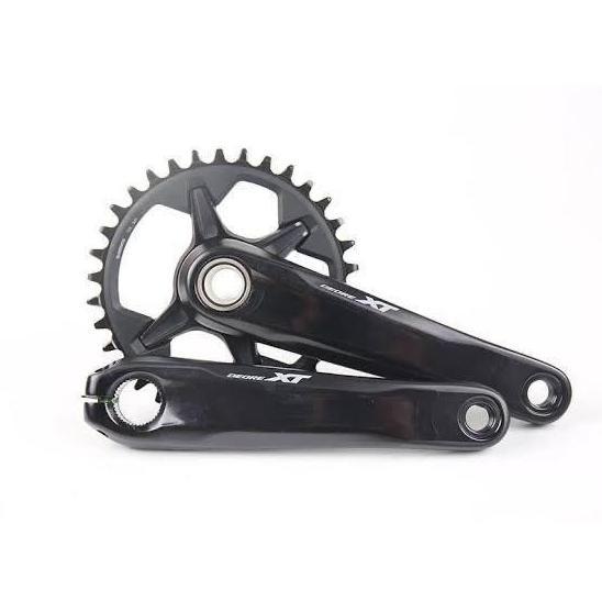 SHIMANO XT FC-M8100 Crankset 1x12 Speed 32T Chainring 170mm Crank Arm Sepeda MTB