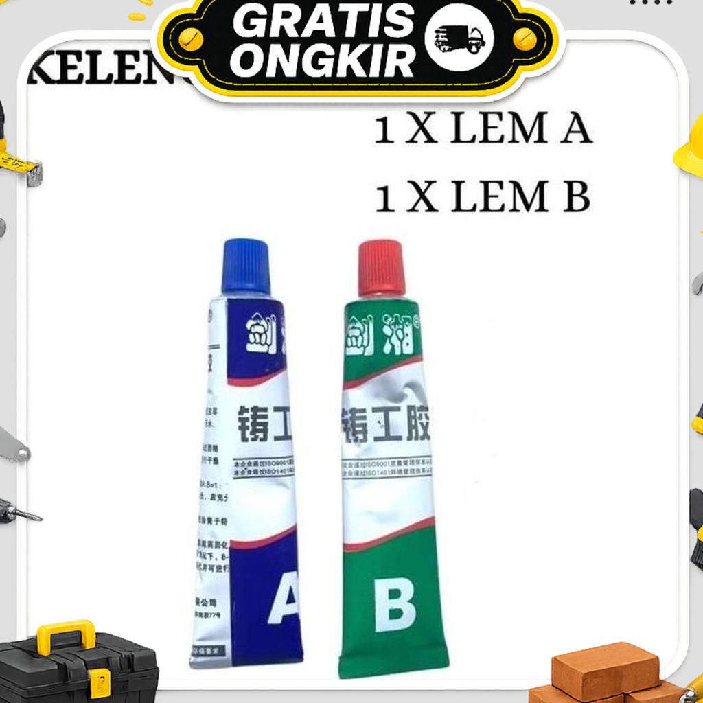 Grosir Lem Ab Epoxy Lem Kuat Penambal Besi Seng Metal Keramik Tembaga Baja -