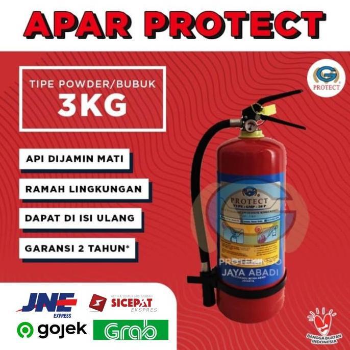 ferdyshp991 - APAR 3kg PROTECT / APAR Powder 3 kg / Alat Pemadam Api / Tabung APAR