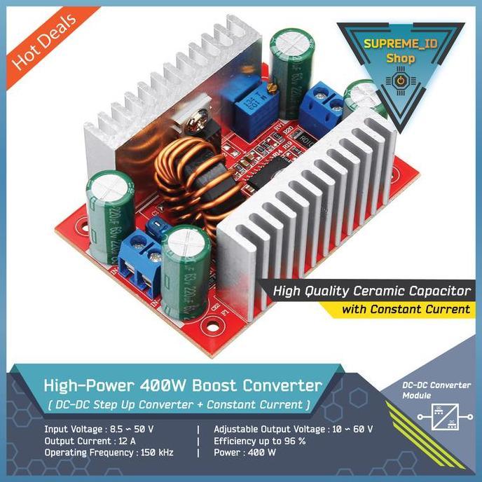 Voruhus- 400W Hh Power Dc-Dc Step Up Boost Converter | 12A