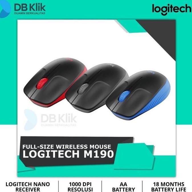 Mouse Wireless Logitech M190 - Logitech M 190 Mouse Wireless