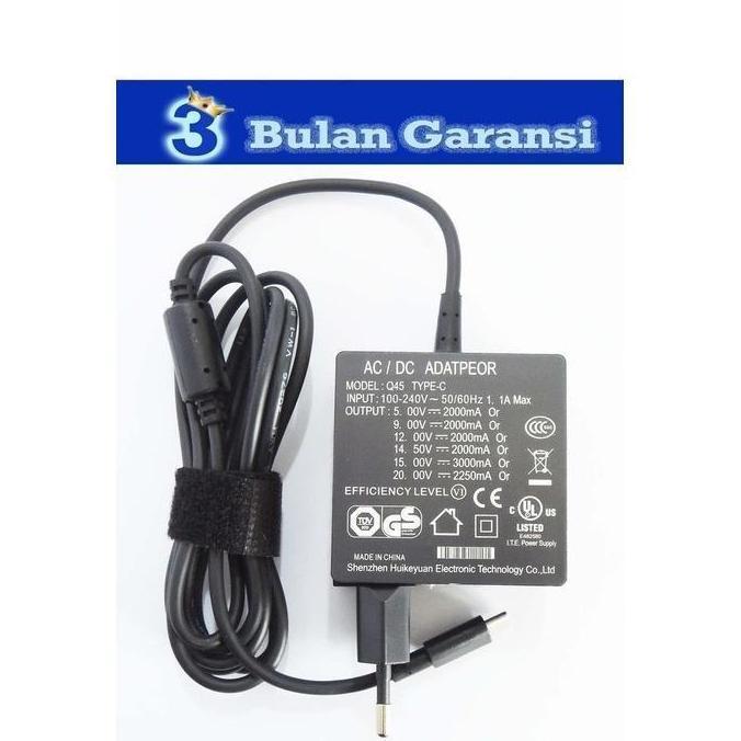 MDB CHARGER ADAPTOR COCOK ACER CHROMEBOOK 11 CB311, CB314, CB514, CB515, CHROMEBOOK SPIN 511 R752T T
