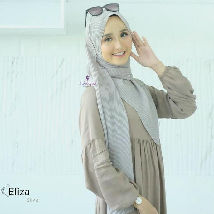 Pashmina Ceruty Hijab Instan Plisket cantik muslim Panjang material Ceruty babydoll Ciput Soft Jilba