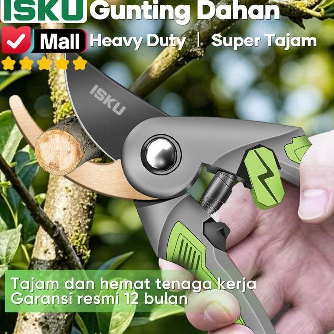 ISKU Gunting Dahan Ranting Pohon Bonsai Bunga Buah SK5 Jepang Pruning Shears Alat Potong Kebun Pisau