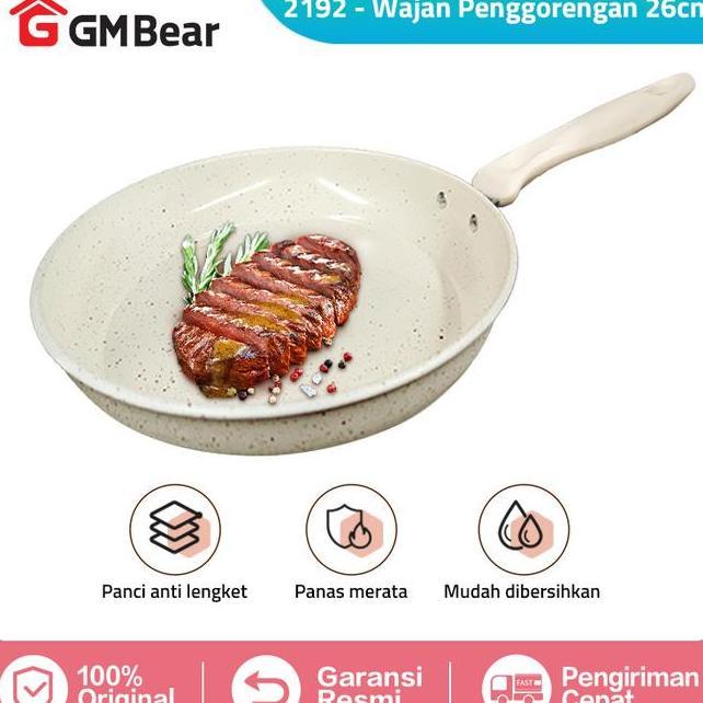 Gm Bear Wajan Penggorengan 26 Cm 2192 Wajan Fry Pan