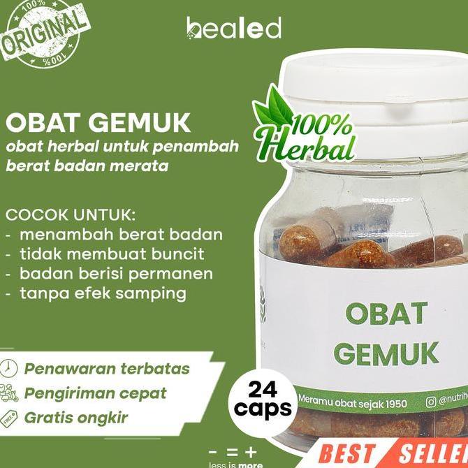 Obat Herbal Weight Gainer Penggemuk Penambah Berat Badan Berisi Alami Nutriherbs Mariza Herbal Tradi