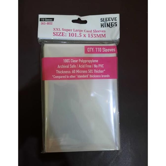 Sleeve Kings "XXL" Card Sleeves 101.5x153 mm -110 Pack, 60 Microns