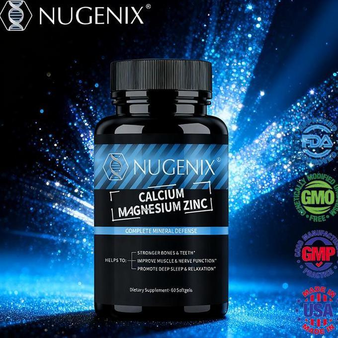 Nugenix Kalsium Magnesium Zinc, Dukung Tulang, Sendi & Imunitas