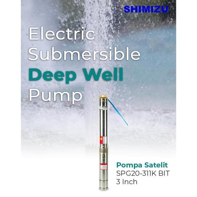 SPG 311 K BIT 1/3 0,33 HP SHIMIZU submersible deep well pump kabel