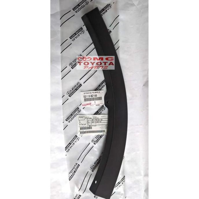 MOULDING EXTENSION BUMPER DEPAN KIRI RUSH TERIOS NEW 52113-BZ100 PROMO