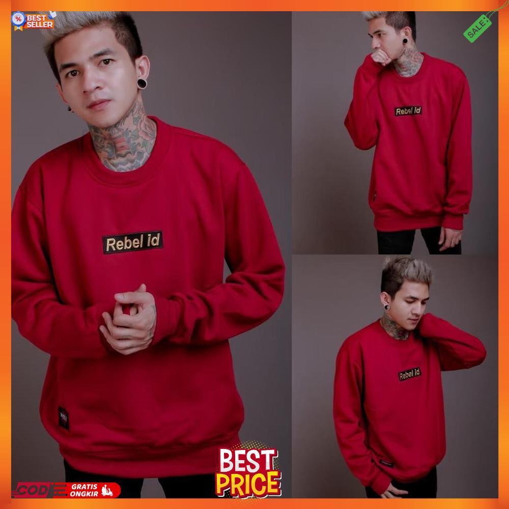 Sweater Pria Cowok Sweater Oblong Original Rebel Id - Hjb [J3]