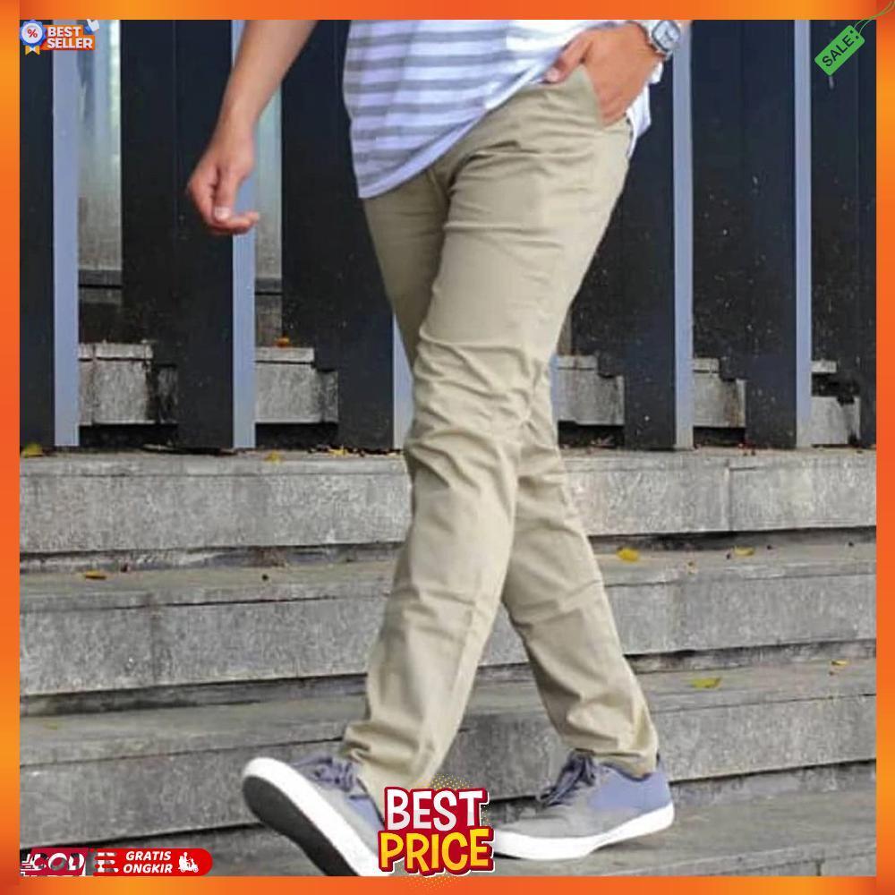 Celana Chinos Big Size Panjang Pria Jumbo 36-48 Chinos Malmo [J3]