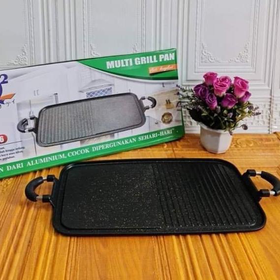 BHAVARASHOP MULTI GRILL PAN TEMPAT PANGGANGAN GRILL BBQ / MULTI GRILL PAN ANTI LENGKET Q2 8516 / Q2-
