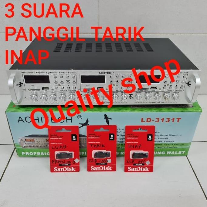 Ampli walet 3 player 6 Channel + 3 suara tarik,tembak,inap