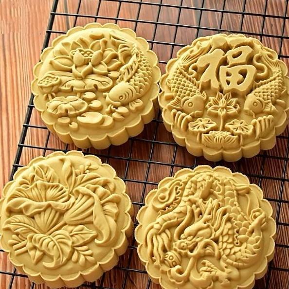 Cetakan Mooncake / Cetakan Kue Bulan / Mooncake Mold 200 gr