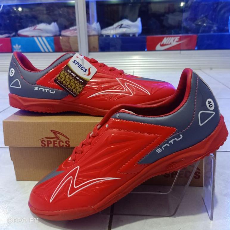ORIGINAL Sepatu Futsal Specs Accelerator Satu IN Pro Hitam Gold