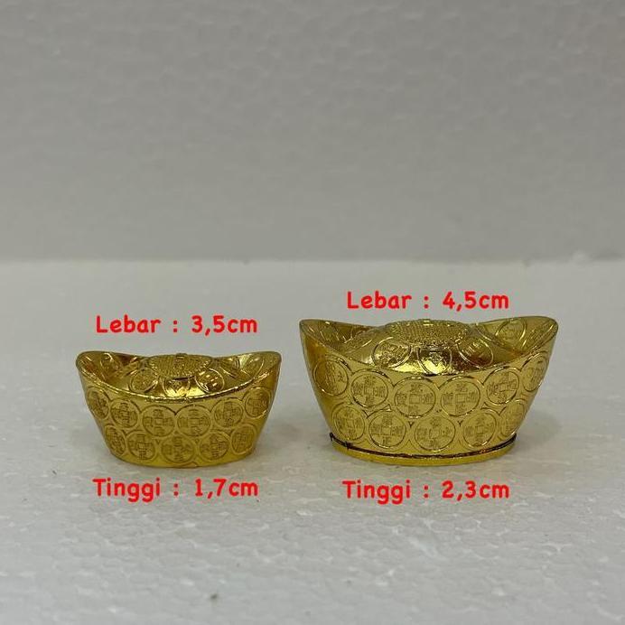 Pajangan Yanpau Gunpo mini tael emas Golden money motif koin kuno acient coin uk kecil dan sedang