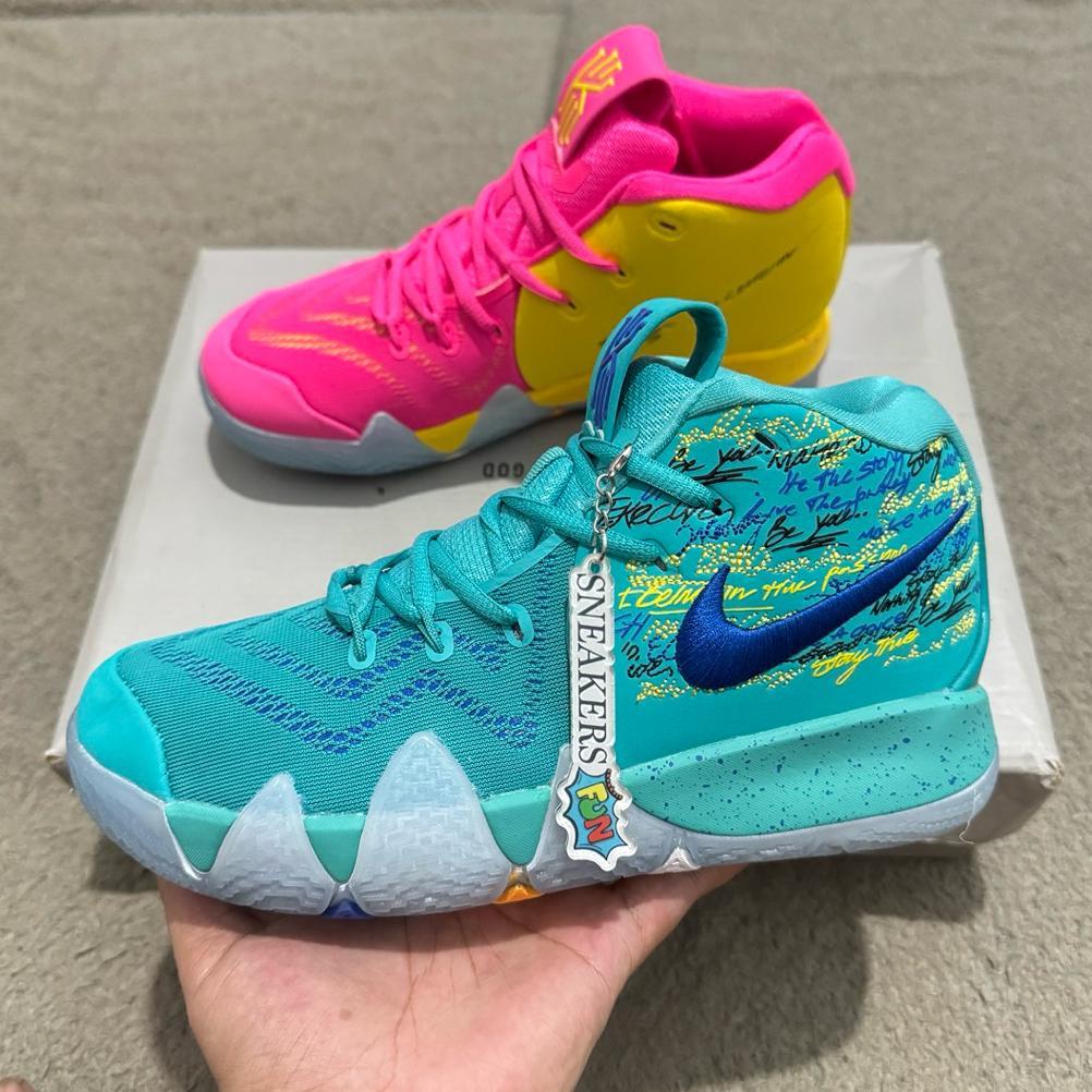 NEW SEPATU BASKET KYRIE 4 NBA 2K18 TEAL PINK PREMIUM ORIGINAL