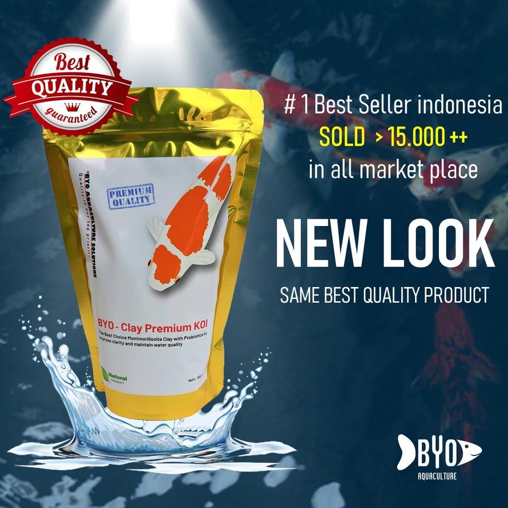 Clay Premium - Penjernih Kolam Koi + Bakteri Probiotik Starter / Clay Koi - 800 gram