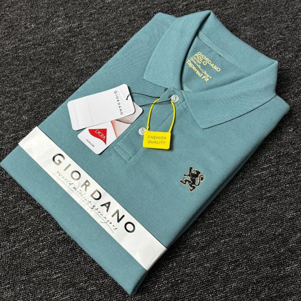 ORIGINAL Kaos Polo Shirt GIORDANO Lion KIDS Kaos Kerah Pria Terbaru M L XL XXL KEKINIAN