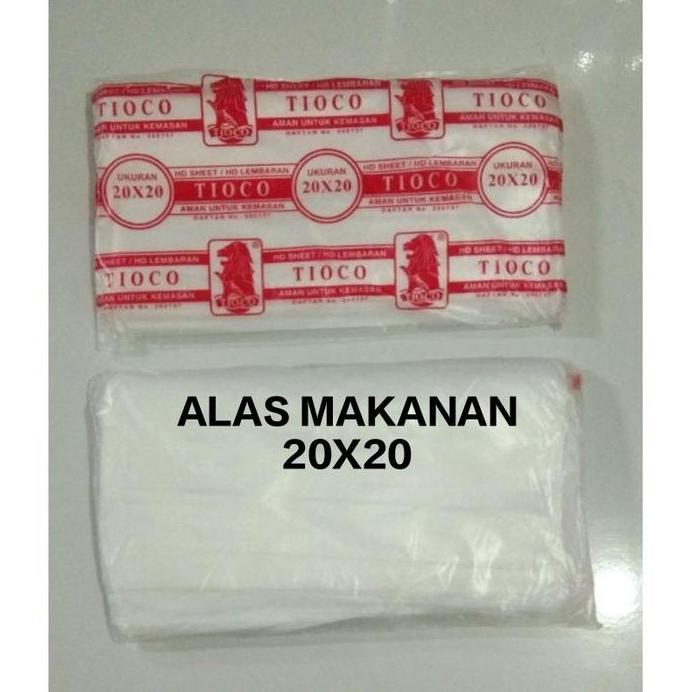 PLASTIK SHEET ALAS MAKANAN TIOCO 20X20 - PLASTIK ALAS ANTIPANAS