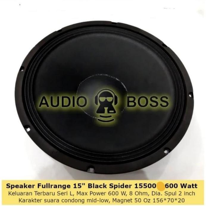 Speaker Full Range 15in 15 inch 15 in Black Spider 15500 MB BS 15500
