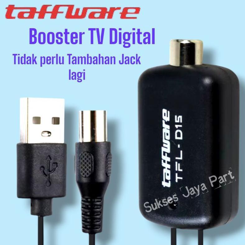 BESTPROMO Penguat Sinyal TV Digital Booster TV Digital Taffware Asli