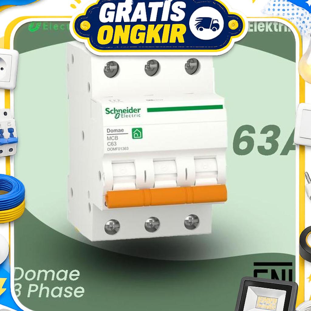 Mcb Schneider 3 Phase 40A 50A 63A
