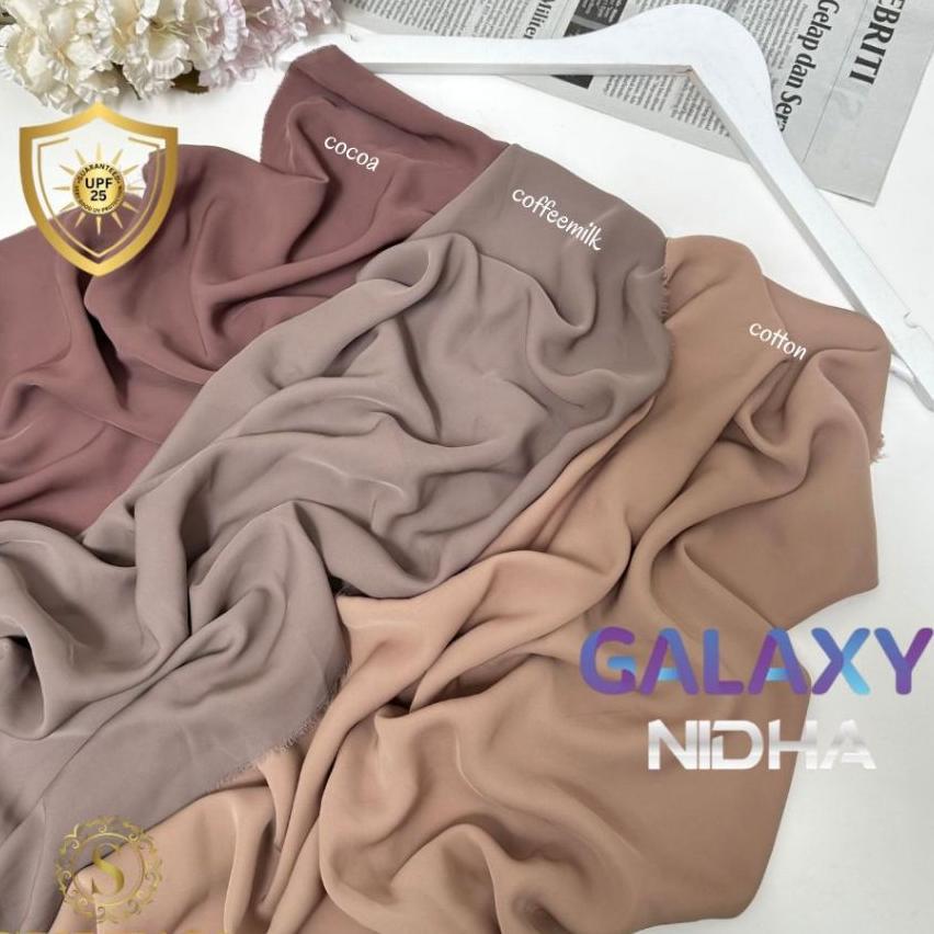 Kain Abaya Sultan Galaxy Nida Anti Uv Upf 25 Polos Lengkap