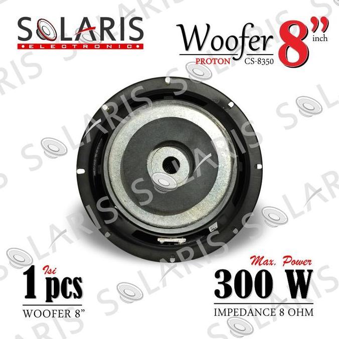 WOOFER 8 Inch DOUBLE MAGNET 300 Watt SPEAKER KARAOKE PROTON CS-8350 Bass Mantap