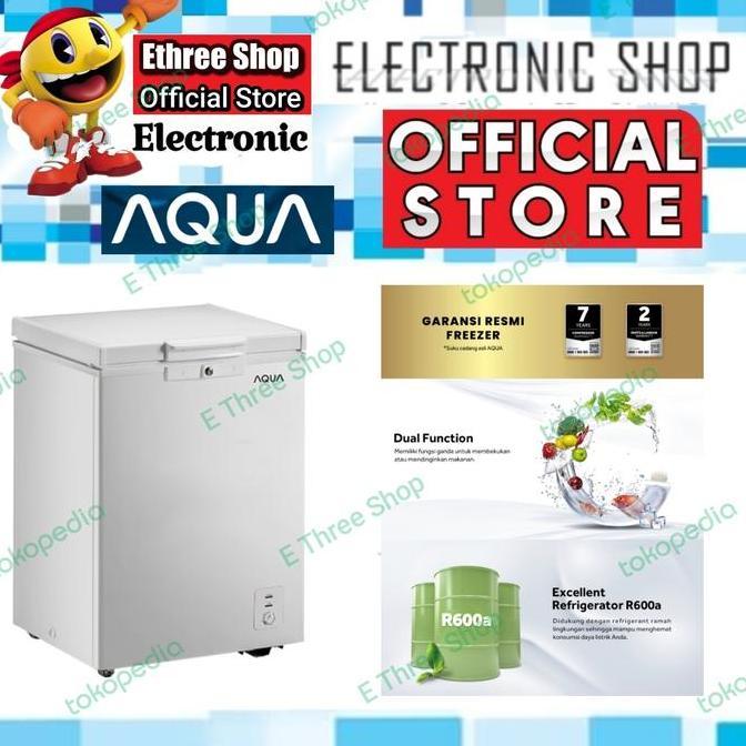 Aqua AQF100 - Chest Freezer 100 L - AQF100 W - Promo
