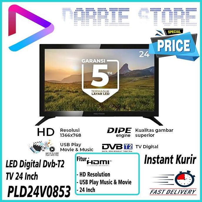 POLYTRON TV 24 INCH PLD24V0853 Led digital dvb-t2 TV 24 Inch PLD 24V0853