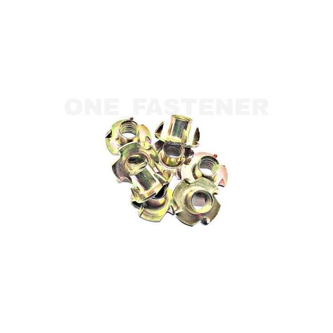 100 PCS T NUT TEE NUT M10 MUR FURNITURE MUR CAKAR MUR TANAM KAYU 10MILI 10MM BAUT 17 M10 TERBARU