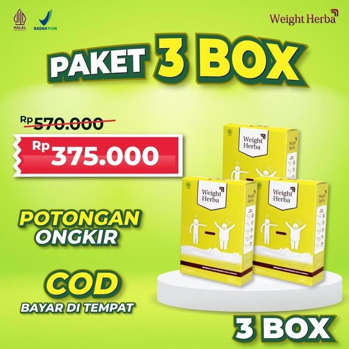 WANSHOBUR - SUSU WEIGHT HERBA - PAKET HEMAT 3 BOX WEIGHT HERBA