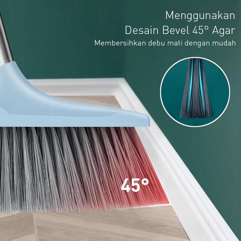 PROMO TERBARU Masterhome Sapu Set 3in1 | Alat Pembersih Lantai | Set Sapu Pengki Pel | Broom Set | S