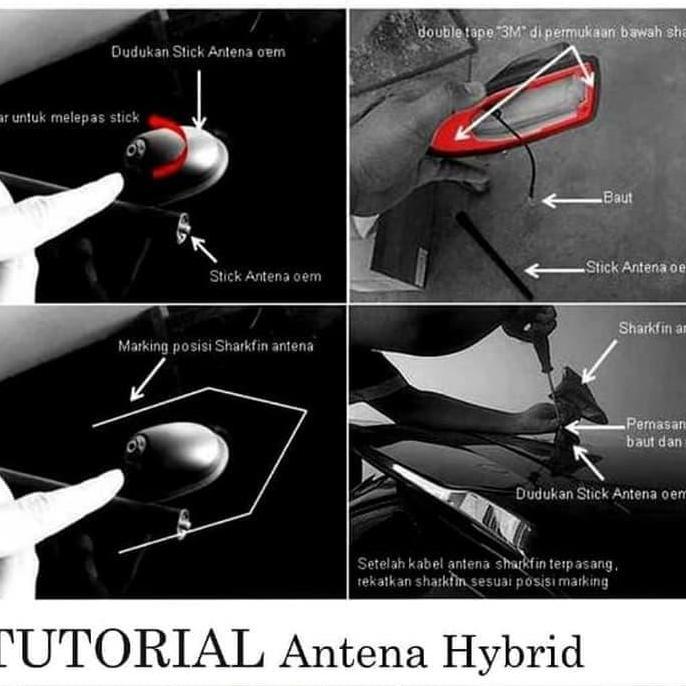 ANTENA HYBRID SIRIP HIU MOBIL BRIO BEST QUALITY